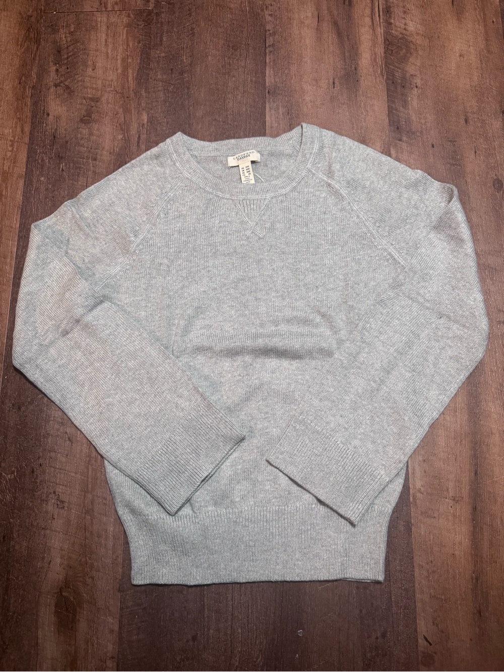 Lands' End Heather Gray Crewneck Sweater